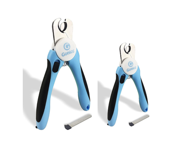 Dog & Cat Pets Nail Clippers and Trimmers - with Safety Guard to Avoid Overcutting, Free Nail File, Razor Sharp Blade - Professional Grooming Tool for Pets