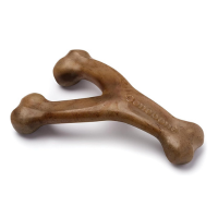 Benebone Wishbone Durable Dog Chew Toy for Aggressive Chewers, Real Bacon, Made in USA, Medium